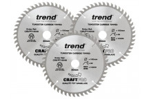 Trend CraftPro Panel Trim Saw Blade 160 x 20mm x 48T (Pack 3)