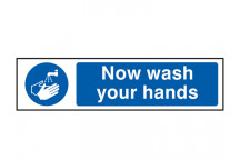 Scan Now Wash Your Hands - PVC 200 x 50mm