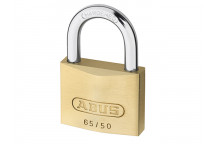 ABUS Mechanical 65/50mm Brass Padlock Twin Pack Carded