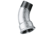 3/4\" BSPT/P MALE/FEM 45? BEND GALVANISED