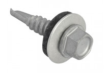 TechFast Hex Head Roofing Screw Self-Drill Light Section 5.5 x 25mm Pack 100