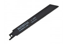 Faithfull S811H Sabre Saw Blade Wood 150mm 10 TPI (Pack of 5)