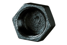 3/4\" BSPP FEMALE CAP HEX BLACK