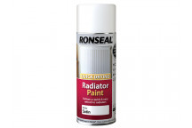 Ronseal One Coat Radiator Spray Paint Satin White 400ml