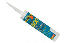 Everbuild 500 Bath & Sanitary Silicone Sealant Manhattan Grey 290ml