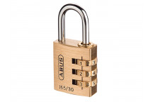 ABUS 165/30 30mm Solid Brass Body Combination Padlock (3-Digit) Carded
