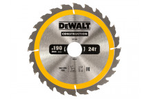 DEWALT Portable Construction Circular Saw Blade 190 x 30mm x 24T