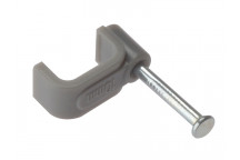 ForgeFix Cable Clip Flat Grey 1.5mm Box 100