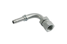 M18 Metric Female (Komatsu Style) x Hose Tail 90? Swept Elbow