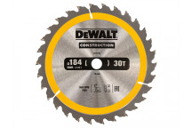 DEWALT Portable Construction Circular Saw Blade 184 x 16mm x 30T