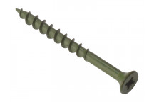 Decking Screw Pozi Compatible ST Green Anti-Corrosion 4.5 x 50mm Box 200