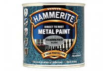 Hammerite Direct to Rust Hammered Finish Metal Paint Silver 250ml