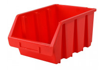 Faithfull Interlocking Storage Bin Size 4 Red 209 x 340 x 155mm