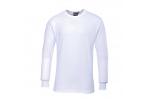 B123 Thermal T-Shirt Long Sleeve White Large