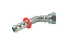 M14 x 1.5 Metric Female Light Series x Hose Tail 45? Elbow