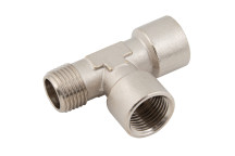 1/8\" BSPT Male x 1/8\" BSPP Female Equal Tee