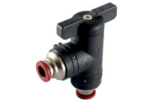 6mm Plastic Ball Valve 90? Elbow Union