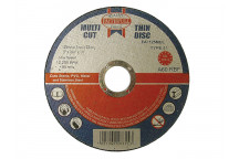 Faithfull Multi-Purpose Cutting Disc 125 x 1.0 x 22.23mm (Pack of 10)