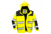 C466 Hi-Vis Classic Bomber Jacket Yellow/Black Large