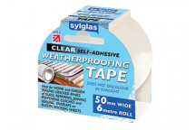 Sylglas Weatherproofing Tape 50mm x 6m Clear