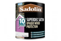Sadolin Superdec Opaque Wood Protection Super White Satin 1 litre