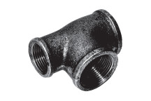 1\"X1/2\"X1\"BLK.REDUCING RUN TEE