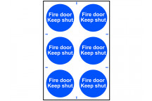 Scan Fire Door Keep Shut - PVC 200 x 300mm