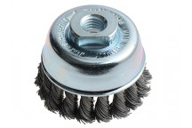 Lessmann Knot Cup Brush 65mm M14x2.0, 0.50 Steel Wire