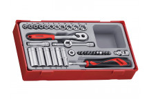 Teng TT1435 4-13mm Socket Set, 35 Piece - 1/4in Drive