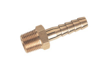 1/8\" BSPT Male Straight Hose Tails, Brass