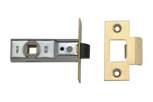 UNION Tubular Mortice Latch 2648 Polished Brass 64mm 2.5in Box