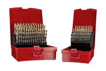 Set 209 (A002 x 91) HSS TiN-Tip Straight Shank Jobber Drill, Plastic Case (A095)