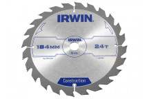 IRWIN Construction Circular Saw Blade 184 x 16mm x 24T ATB