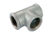 1.1/2\" BSPF EQU TEE GALVANISED GF130G