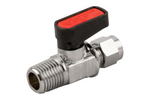 1/4\"BSPT x 8mm OD BSPT Brass Ball Valve Gas Mini