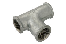 3\"X2\" BSPP PITCHER TEE GALVANISED GF131G