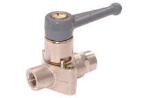 1/8\"BSPF x 4mm 12mm OD Ball Valve 2/2 with Push-in