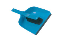 DUSTPAN AND SOFT BRUSH SET BLUE