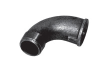 1.1/2\"BSPT M/FEM EQUAL BEND FIG192 BLACK