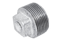 1\" BSPT MALE HOLLOW PLUG FIG147 GALVANISED