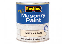 Rustins Quick Dry Masonry Paint Matt Cream 250ml