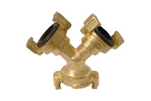 BRASS WATER COUPLING TRIPLE OUTLET