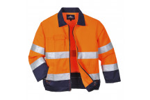 TX70 Madrid Hi-Vis Jacket Orange/Navy Medium