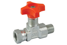 1/4\" BSPT MALE/FEM GAUGE ISOLATOR VALVE