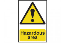 Scan Hazardous Area - PVC 400 x 600mm