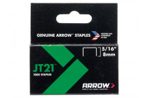 Arrow JT21 T27 Staples 8mm ( 5/16in) Box 1000