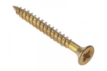 General Purpose Pozi Compatible Screw CSK TT Electro Brass 1.1/2in x 8 Box 200