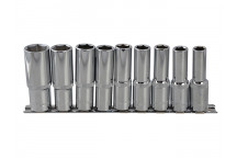 BlueSpot Tools Deep Socket Set of 9 Metric 1/2in Square Drive