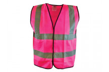 Scan Hi-Vis Pink Waistcoat - L (44in)