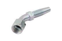 1.1/16\" SAE/JIC Female x 16mm Hose ID Reusable 45? Elbow